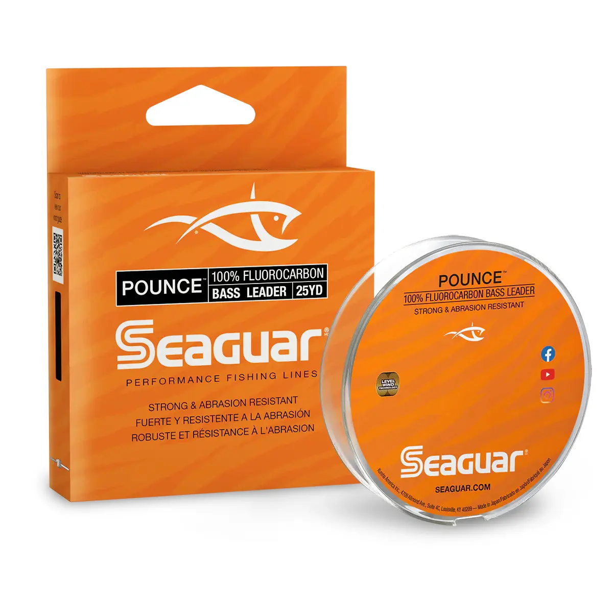Seaguar Pounce Bass Fluorocarbon Leader 25yd Seaguar Pounce Bass Fluorocarbon Leader 25yd