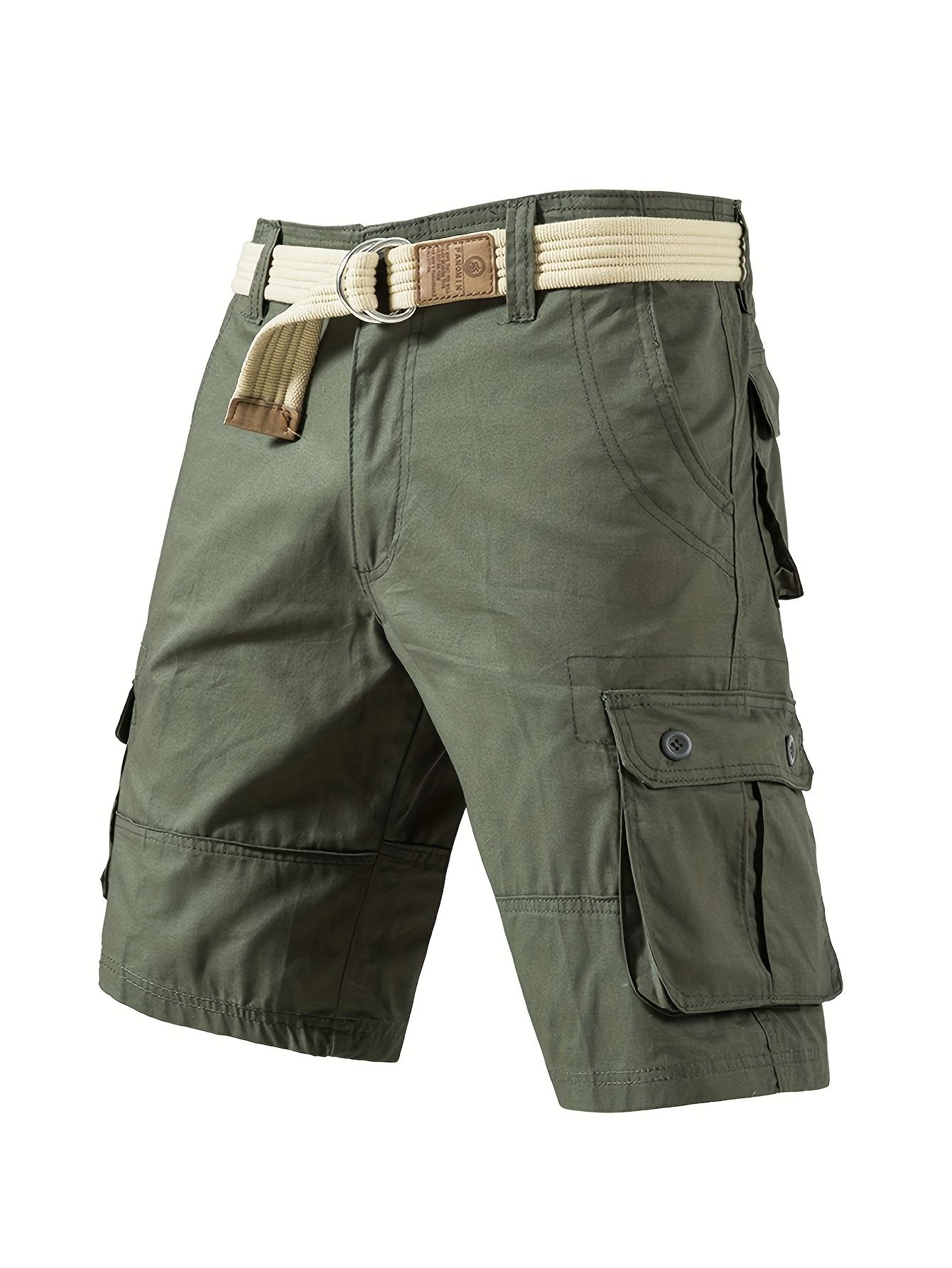 6-pack men&rsquo;s cargo pants, tactical men&rsquo;s shorts, men&rsquo;s shorts with multifunctional pockets, suitable for golf and outdoor activities, men&rsquo;s hiking shorts, wear-resistant, wrinkle-resistant, breathable shorts