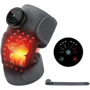 Knee Massager,Heating Pad Gifts for Women Men - Electric Foot Knee Shoulder Massager with Heating for Pain Relief,Birthday Gifts for Women Men(Black)