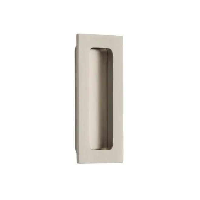 212 MAIN 4 in. Modern Rectangular Solid Brass Flush Pull, Satin Nickel Finish Flush Handle