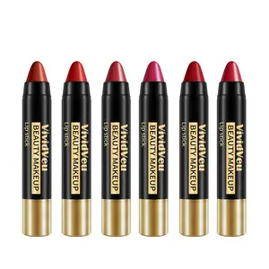 [6pcs Matte Lipstick Set] 6pcs Matte Lipstick Set | Nude, Smooth, Waterproof, Long Lasting, Velvet Professional Lip Crayon, Lip Gloss Stain Makeup Set