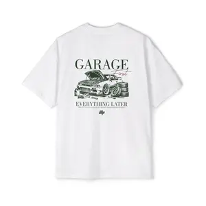 ModPro "Garage First, Everything Later" Fitted Short Sleeve Crew Neck Casual Summer Tee for Builders & Enthusiasts