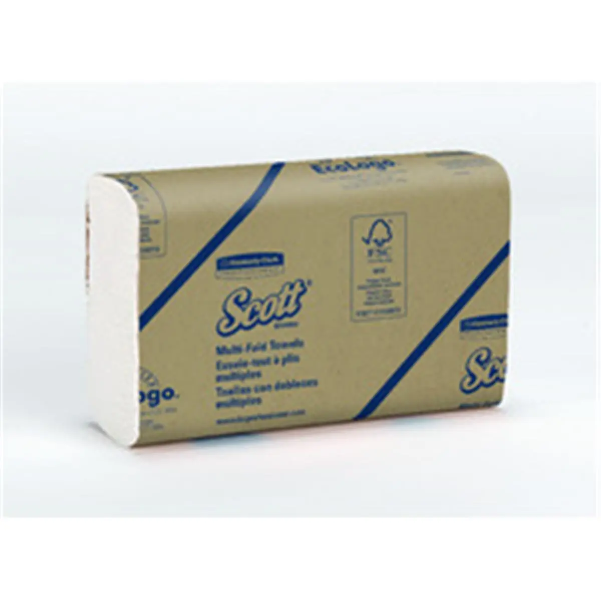 Scott Multi-Fold Paper Hand Towels - White, 9.4x9.2in Sheets, Eco Logo Certified, EPA Standards Compliant, Eco-Friendly, Dispenser-Fit, Super Absorbent, Absorbs Fast, Sustainable Bathroom Fixture Accessory
