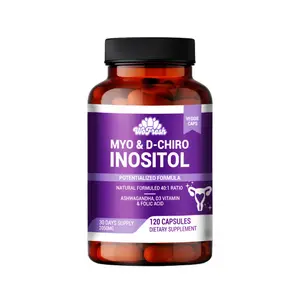 Myo-Inositol & D-Chiro Inositol Supplement for Women - Hormone Balance & Ovarian Support for Women - Ideal 40:1 Ratio, Vitamin D3 + Ashwagandha + folate by WOFRESH Healthcare Dietary
