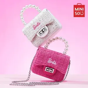 Barbie Small Fragrance Jelly Crossbody Bag - White Mini Bag with Cute Heart Hourglass Design, Ideal Gift for Girls