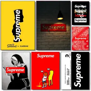 S-Supreme-ED Poster Art poster movie mural family childrens room wall decoration print Gift suitable for living room bedroom bar parlor home decor gift fade-Resistant, Non-sticky, vibrant Wall print