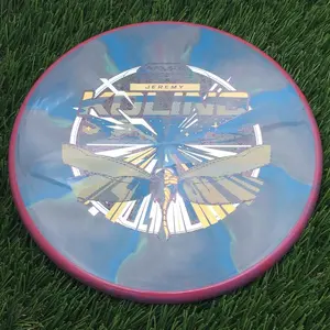 Axiom Cosmic Neutron Tempo with Jeremy Koling 2026 Team Series Art by Mike Inscho Stamp - 174.9g - Red Rim With Reddish Swirls On Blue