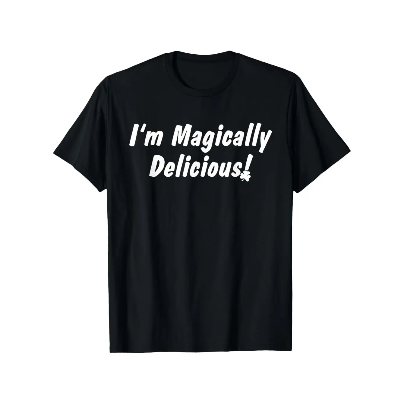 Men's Graphic T-Shirt, "Magically Delicious" St. Patrick's Day Pun Print, All-Seasons Casual Crew Neck Top, Regular Fit, Soft Fabric