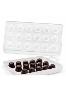 Mini Peanut Butter Cup & Truffle Chocolate Mold – Fluted Polycarbonate Candy Mold