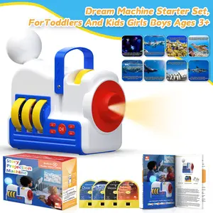 Story Machine, Automatic Storytelling Toy, Projector Audiobook Night Light Gift, Visual Learning Tools, Suitable for Toddlers and Kids Aged 3+