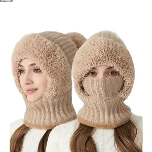 TikTokShopBlackFriday Women's Cozy Knit Beanie Hat with Pom Pom – Thickened Soft Winter Cap for Cold Weather, Solid Color Fashion Accessory for Women and Girls, Ideal for Daily Wear, Travel, and Outdoor Activities Bonnet Hood Heart design wool western