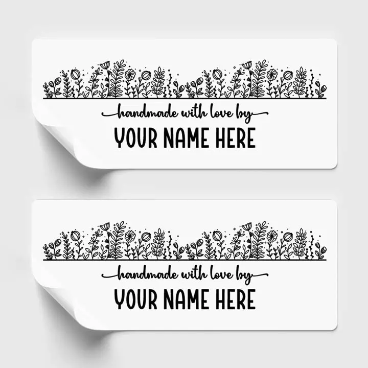 Personalized Handmade Stickers - Set of 30 Labels for Customer Appreciation