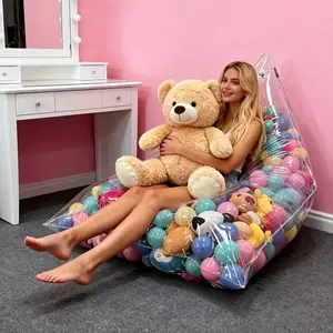 Magic Storage Bean Bag Chair - Fill with Toys for Instant Floor Seat All-in-One Organizer for Stuffed Animals Clothes & Loose Toys Smart Convertible Storage Sack Kids Seat