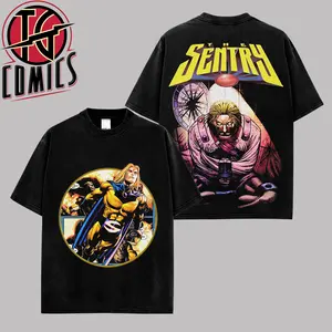 [IG] The Sentry Graphic Premium Cotton T-Shirt (Made In US), Avengers MCU Comic Graphic Tee, Super Hero MCU Universe Comics Book Fans Shirt, Comic Book Outfit, Gift For Hero Fans