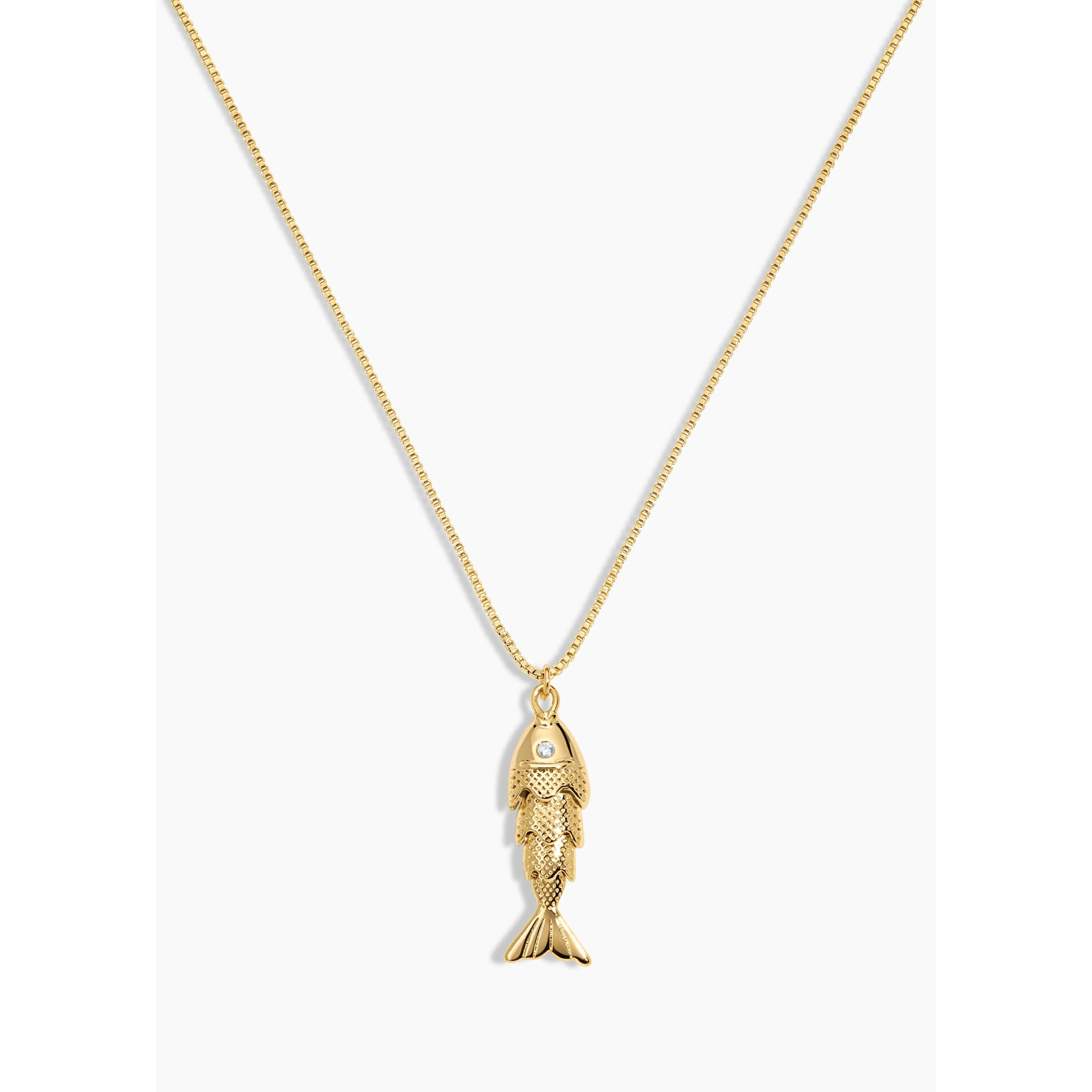 Summer Catch Necklace- Fish jewelry Necklace, Fashion Accessory for Daily Wear