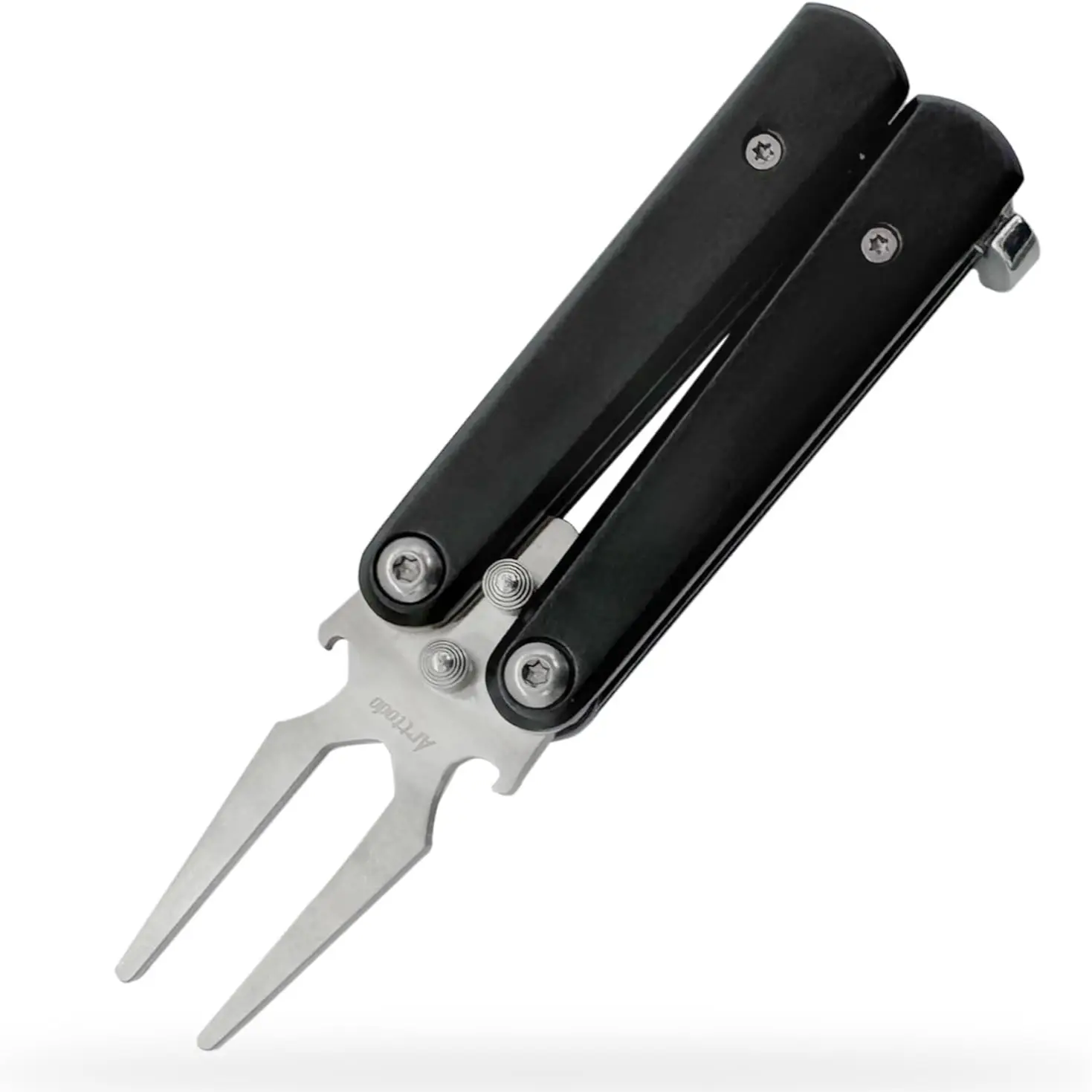 Arttodo Folding Butterfly Golf Divot Tool with Bottle Opener, Compact, Durable & Stylish Golf Accessories, Great Golf Gift for Him