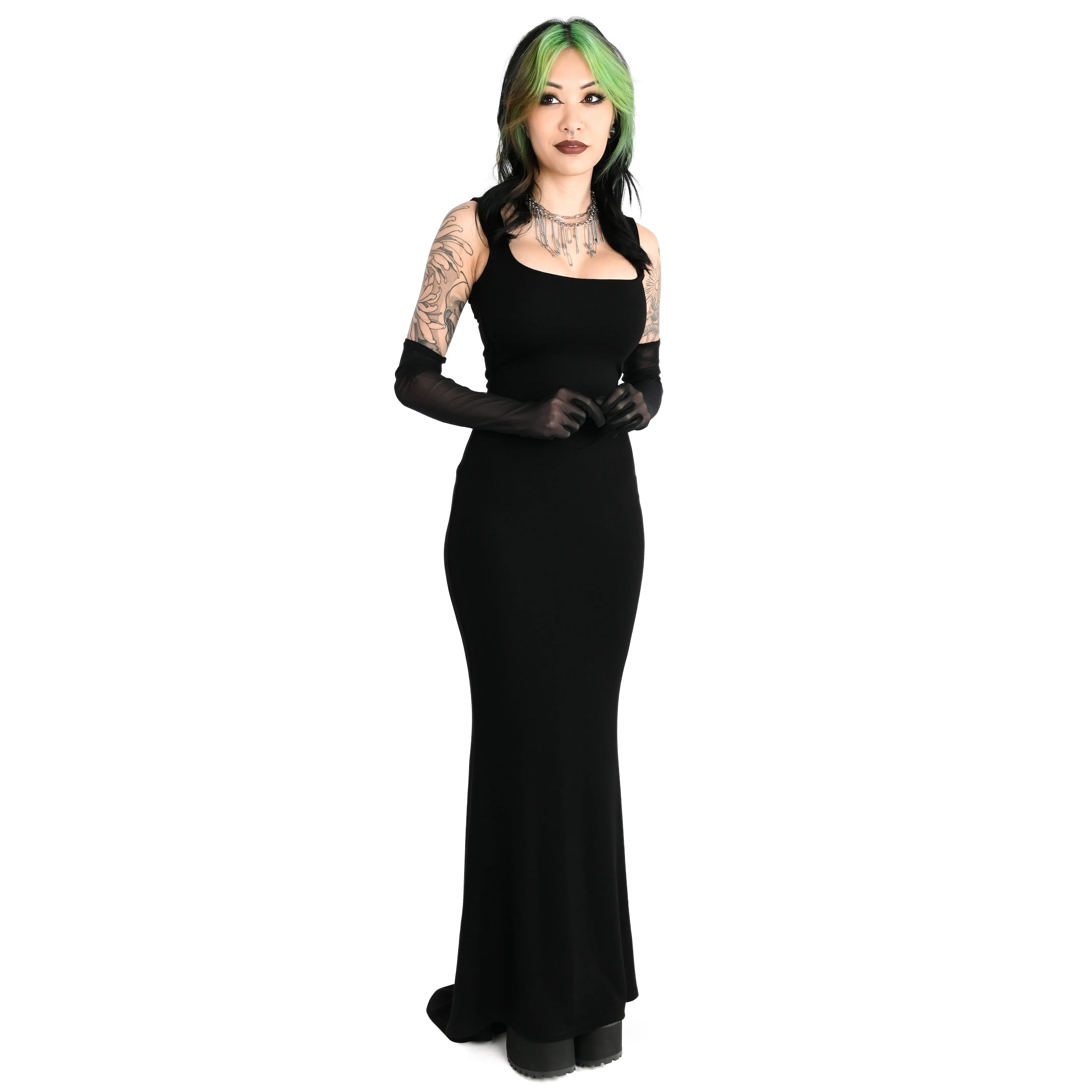 Noelle Long Black Maxi Dress 