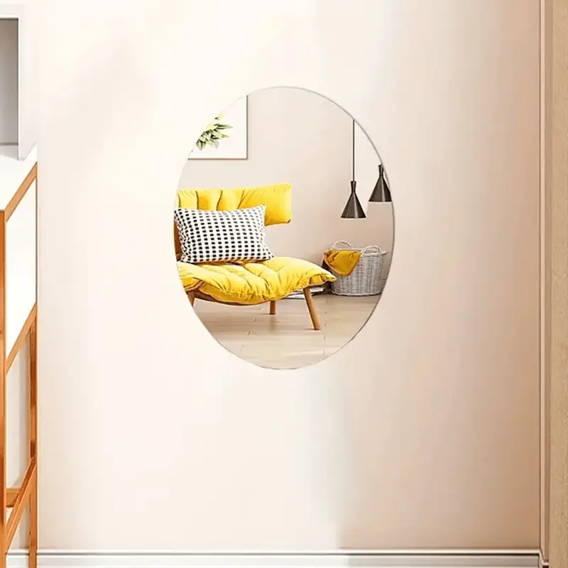 New Self adhesive Acrylic Mirrors Flexible Non Glass Ceramic Decor Plastic