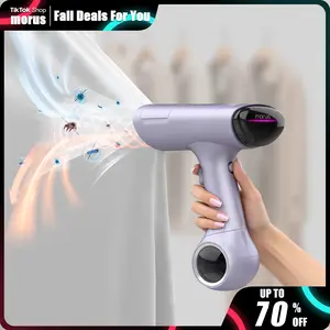 Morus V6 Handheld Steamer for Clothes, Vacuum Suction Ironing Technology, Lightweight, 20-Second Heat up, 3000Pa Suction for Clothes Grips, 1200W Continuous Steam for Powerful Wrinkle Remover, Steamer Iron 2 In 1, Portable for Global Travel