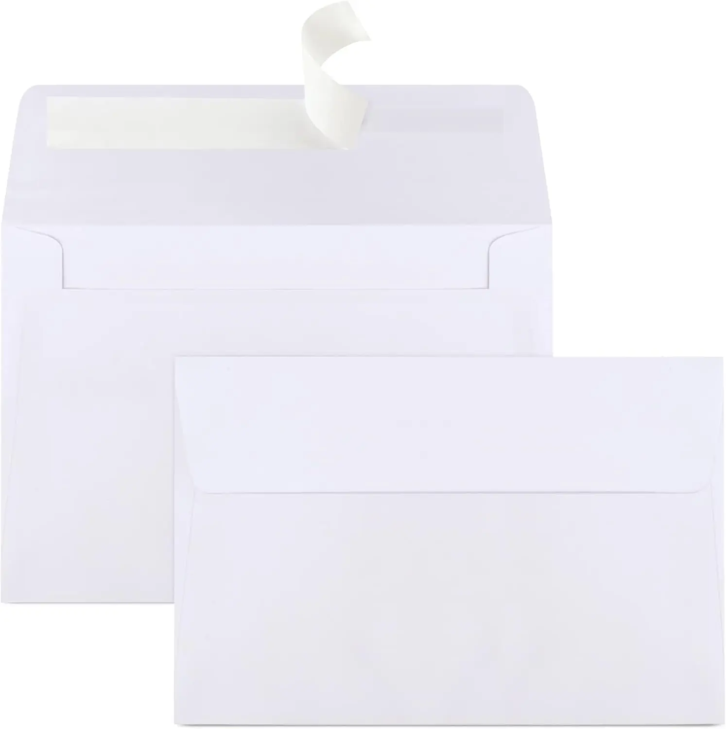 White Self-Seal A4 Envelopes (4.25x6.25 inches) - 70 Pack Environmental Protection Office Envelopes with Excellent Sealing Performance for 4x6 Photos, Graduations, Birthdays