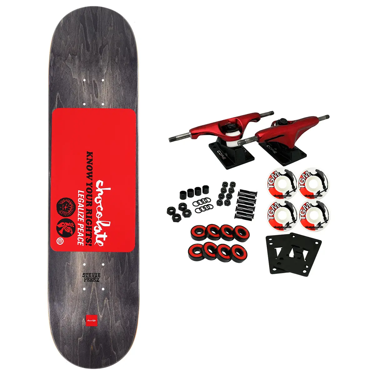 Chocolate Skateboard Complete Perez Know Your Rights 8.4" x 32"