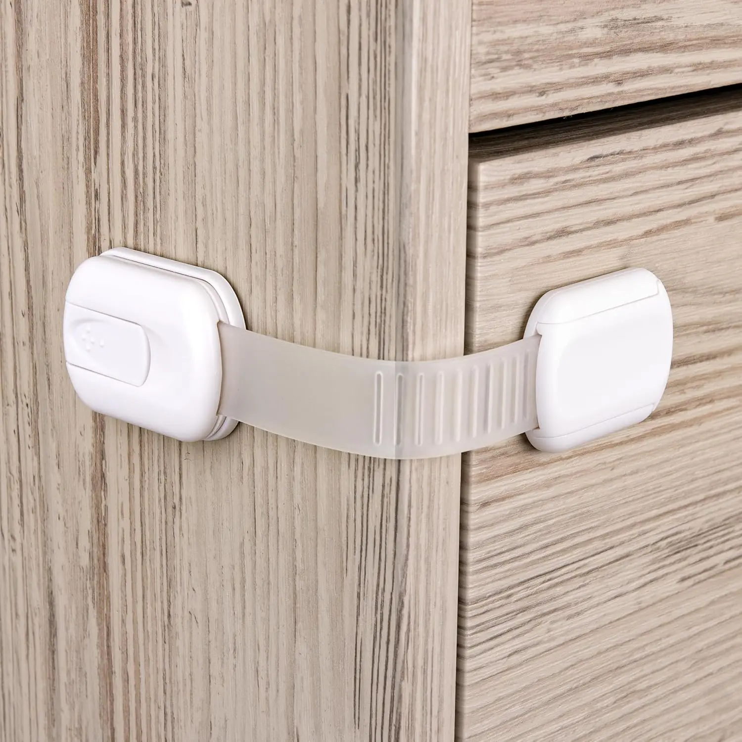 6-Pack Cabinet Locks Baby Proofing Childproof Locks for Cabinets Drawers Cupboard Refrigerator Toilet Seat Trash Can Dishwasher