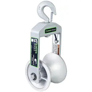 6" Cable Puller Sheave, Hook, Wire | capacity 6500lb | Staten Tools