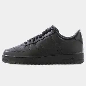 Nike Air Force 1 '07 Black Sneakers, Men's Classic Low Top Casual Shoes, All Black AF1 Streetwear Shoes CW2288-001