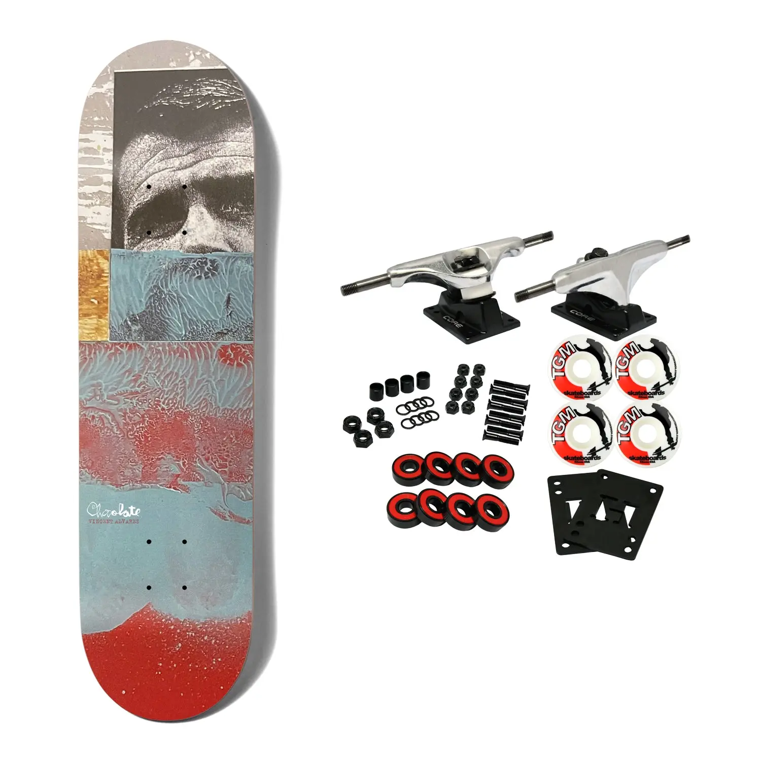 Chocolate Skateboard Complete Alvarez Lost Singles 8.0" x 31.5"