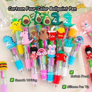 Multicolor Pen in One - 4-in-1 Cute Pens - 24 pcs Ballpoint Pens for Birthdays and Children's Parties - Fun Gifts Assorted Cute Pens - Writing Pen