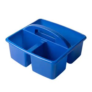 Plastic Divided Basket Bin Box Multiuse Home Kids Arts Crafts Holder Caddies