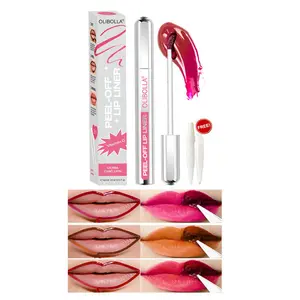 3-Piece Peel-Off Lip Liner & Stain Set, Waterproof Nude Matte Lip Tint, Long-Lasting Peel-Off Lip Color, Effortless Precision & Full Coverage, 24-Hour Color Hold