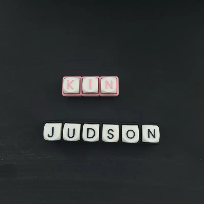 Personalized Name Clicker Keychain, Custom Fidget Clicker  for Stress Relief, Portable Handheld Fidget Accessory