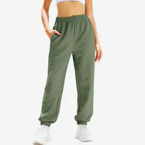 Waffled joggers