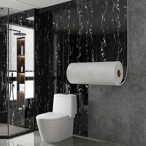 Marble Texture Self-Adhesive Wall Sticker, Marble Pattern Wallpaper, Moisture-Proof Kitchen Backsplash, Bathroom Block, Rent Renovation, Natural Simple Look