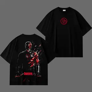 Daredevil Vintage Graphic T-Shirt, Retro Street Vigilante Hero Tee, 90s Comic Style Streetwear, Classic Cotton Oversized Shirt, Dark Superhero Fan Apparel, Unisex Urban Outfit, Gift for Fans of Daredevil, Bold Action Graphic Tee for Men and Women