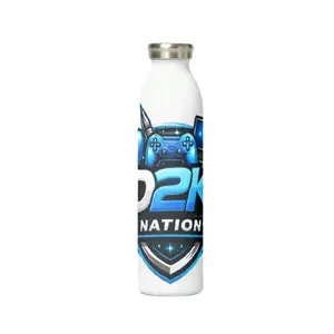 D2K Nation Official Insulated 20oz Stainless Steel Water Bottle Tumbler | Premium Gaming, Design Community Tumbler