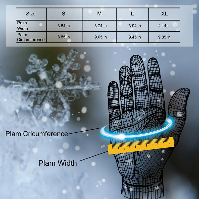   Dazone Warm Winter Gloves Unisex Windproof Waterproof Touchscreen Running Gloves Non-Slip Thermal Gloves for Men Women Running Driving Cycling Climbing Hiking