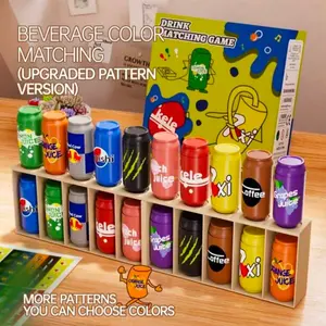 Guess Who Drink Bottle Matching Game Set, Teen Memory Match Board Game, Educational Interactive Toy for Family Gatherings, Parties, Kids & Adults, Family Fun Game, Party Board Game, Family Board Games