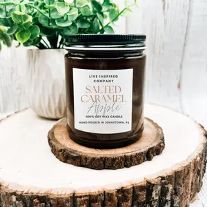 Salted Caramel Apple - 9 oz. Candle