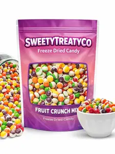 Freeze Dried Fruit Crunch Candy Crunchy Treat  Snack Sweet Candies Gift Original Wildberry Sour Tropical strawberry lemon