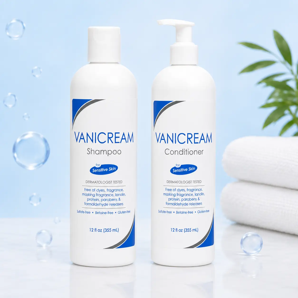 Vanicream Shampoo & Conditioner Bundle for Sensitive Scalp