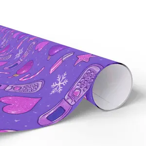 Colorful Heart & Candy Wrapping Paper, Festive Gift Wrap for Birthdays, Holidays, Celebrations, Unique Wrapping Solutions