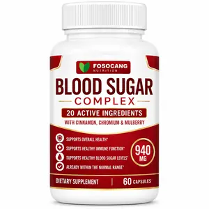 FoSoCang Blood Sugar Complex Blended Vitamin & Mineral Supplement - 20 Vitamins & Minerals for Overall Health, Dietary Support, Fitness Needs
