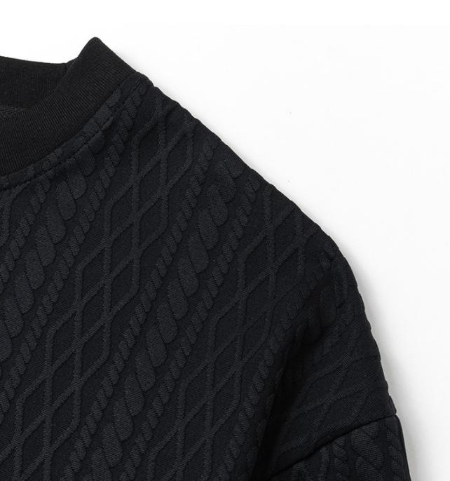 Men’s casual knit-texture T-shirt, summer loose-fit crew neck short-sleeve top, oversized streetwear tee for everyday wear