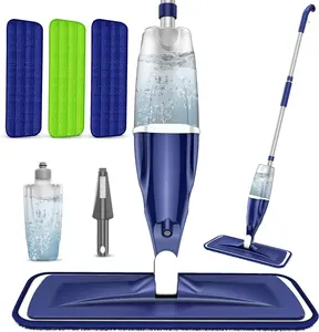 Microfiber Spray Mop for Floors – Wet & Dry Mop with 3 Reusable Pads for Multiple Surfaces