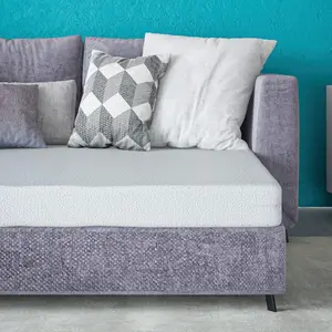 4.5 Inch Cool Gel Memory Foam Replacement Mattress for Double Sofa Bed, Breathable Cool Mattress, Luxury Comfort Thick Breathable Mattress, Thick Soft Double Mattress, Bedroom Mattress, Spring Spring Mattress