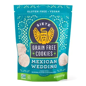 Siete Grain-Free Mexican Wedding Cookies 127.6g Sweet Crunchy Vegan Snack Biscuits Gluten Free Almond Flour Coconut Oil