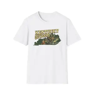 Kentucky Outdoors state map turkey design T-Shirt | hunting nature wildlife
