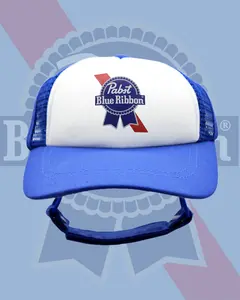 PupLid Pabst Blue Ribbon Dog Trucker Hat Soft Foam Front Breathable Mesh Back Classic Design